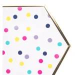 Sugar Plum Party SugarPlum Collection Confetti Hexagon Paper Dinner Plates, 16-Piece Set thumbnail 2