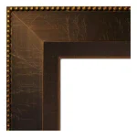 Amanti Art Signore 22.5 in. W x 28.5 in. H Rectangular Beveled Edge Bronze Wood Framed Bathroom Vanity Mirror thumbnail 2