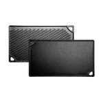 Lodge Double Play 16.75 in. Black Cast Iron Reversible Stovetop Griddle and Grill thumbnail 1