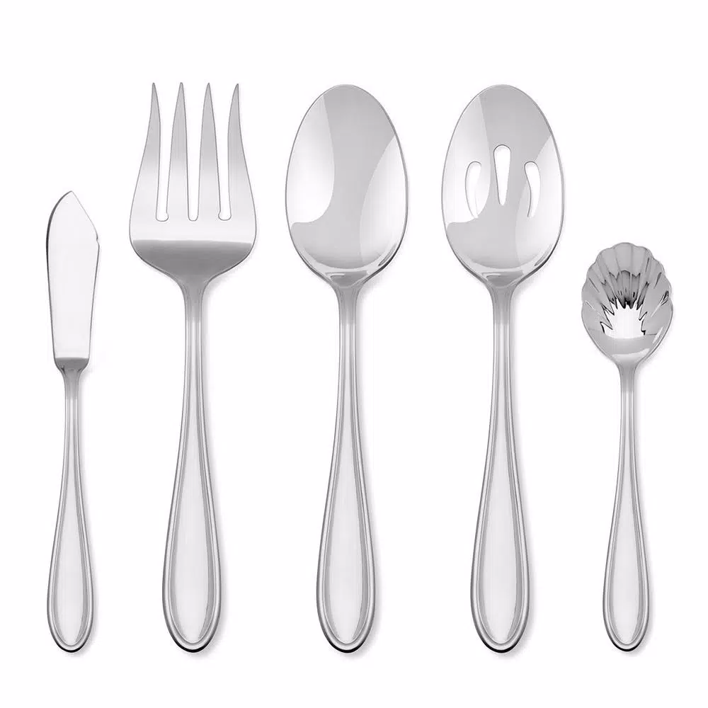 Hampton Forge Lincoln 46-Piece 18/0 Stainless Steel Flatware Set, Service for 8