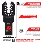 Diablo 1-1/4 in. Universal Fit Bi-Metal Oscillating Blade for Metal thumbnail 3