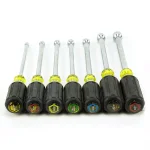 Klein Tools 7-Piece Hollow Shaft Nut Driver Set with Cushion-Grip Handles thumbnail 6