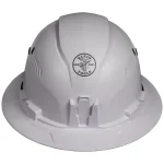 Klein Tools Vented Full Brim Style Hard Hat, Class C, Type 1, White thumbnail 7