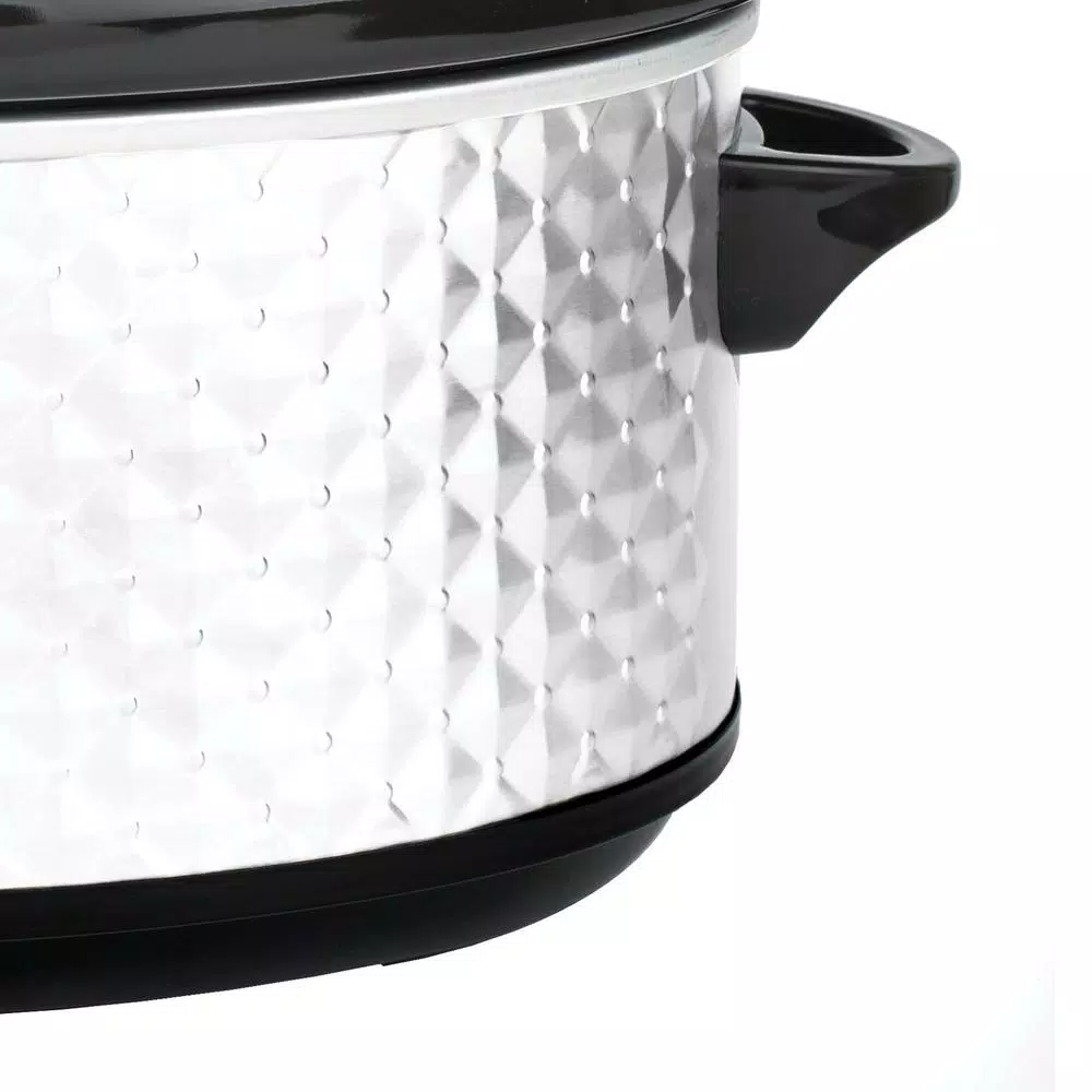 Brentwood Appliances SC-157W 7 Qt. Pearl Slow Cooker with Tempered Glass Lid