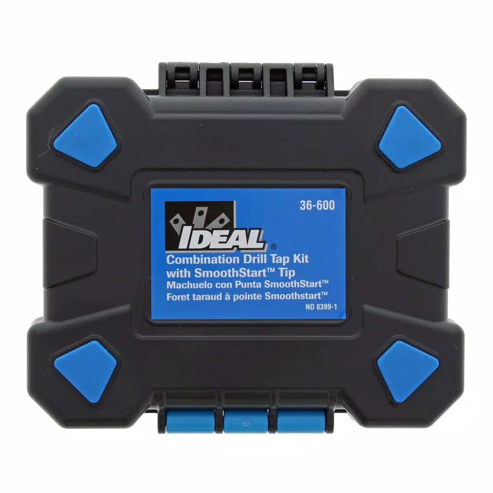 Ideal 6-Piece HSS Combination Drill/Tap Kit with Hex Shank