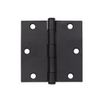 Everbilt 3-1/2 in. Matte Black Square Corner Smooth Action Door Hinge, 3-Pack thumbnail 2