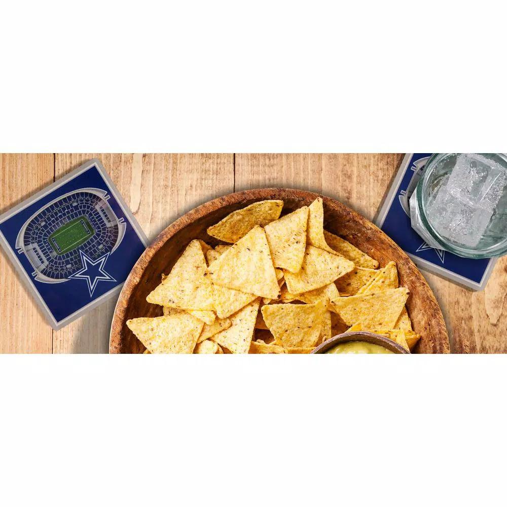 YouTheFan NFL Dallas Cowboys StadiumViews 3D Acrylic Coasters, 2-Pack