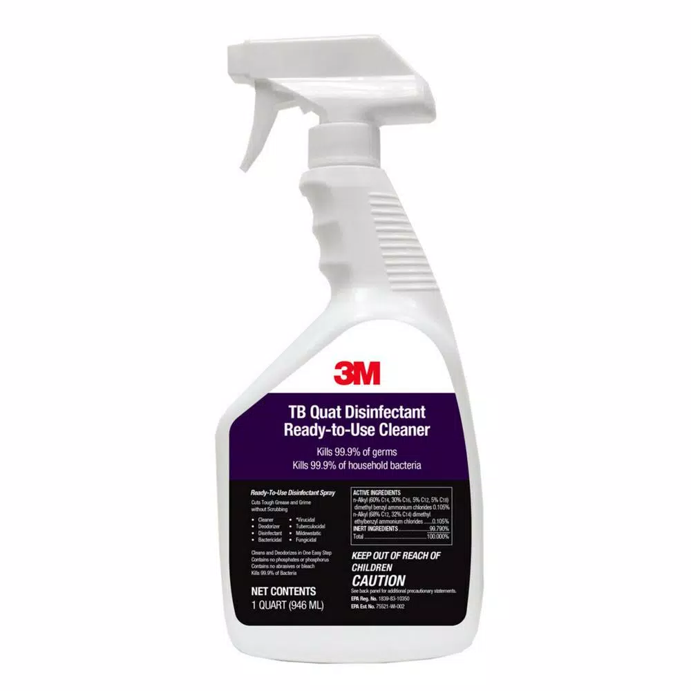 3M TB Quat Disinfectant Ready to Use Cleaner, 32 fl. oz. (Case of 6)