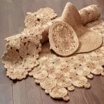 LR Resources Natural Jute Rectangle Indoor Table Runner - 16 in. x 80 in. - Bohemian Farmhouse Decor thumbnail 2