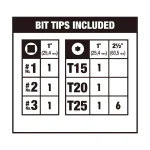 DEWALT MAX IMPACT 30-Piece Screwdriver Bit Set, Hex Shank, Impact Rated thumbnail 8