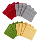 Unbranded Weymouth Home 16-Piece 100% Cotton Woven Checked Kitchen Dish Towel Set thumbnail 1