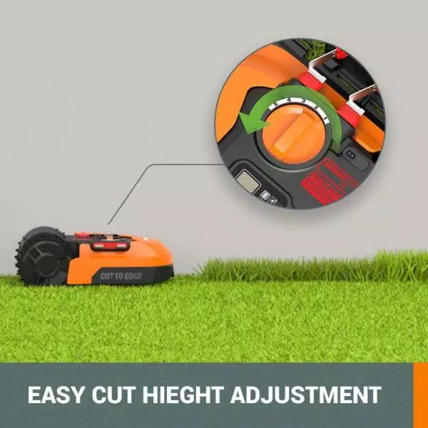 Worx Landroid 20V Robotic Lawn Mower with GPS Module, Brushless Motors & WiFi App, Cuts up to 1/2 Acre