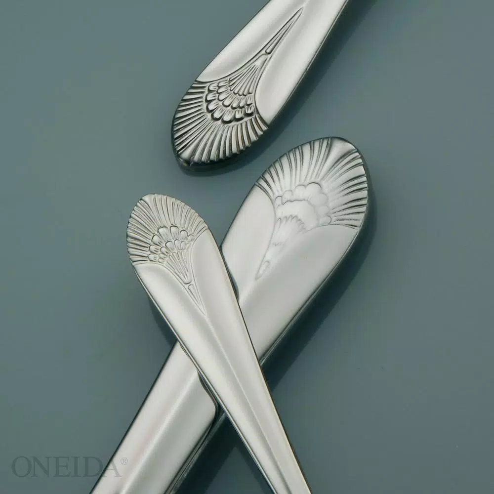 Oneida New York 18/10 Stainless Steel Iced Tea Spoons, Set of 12