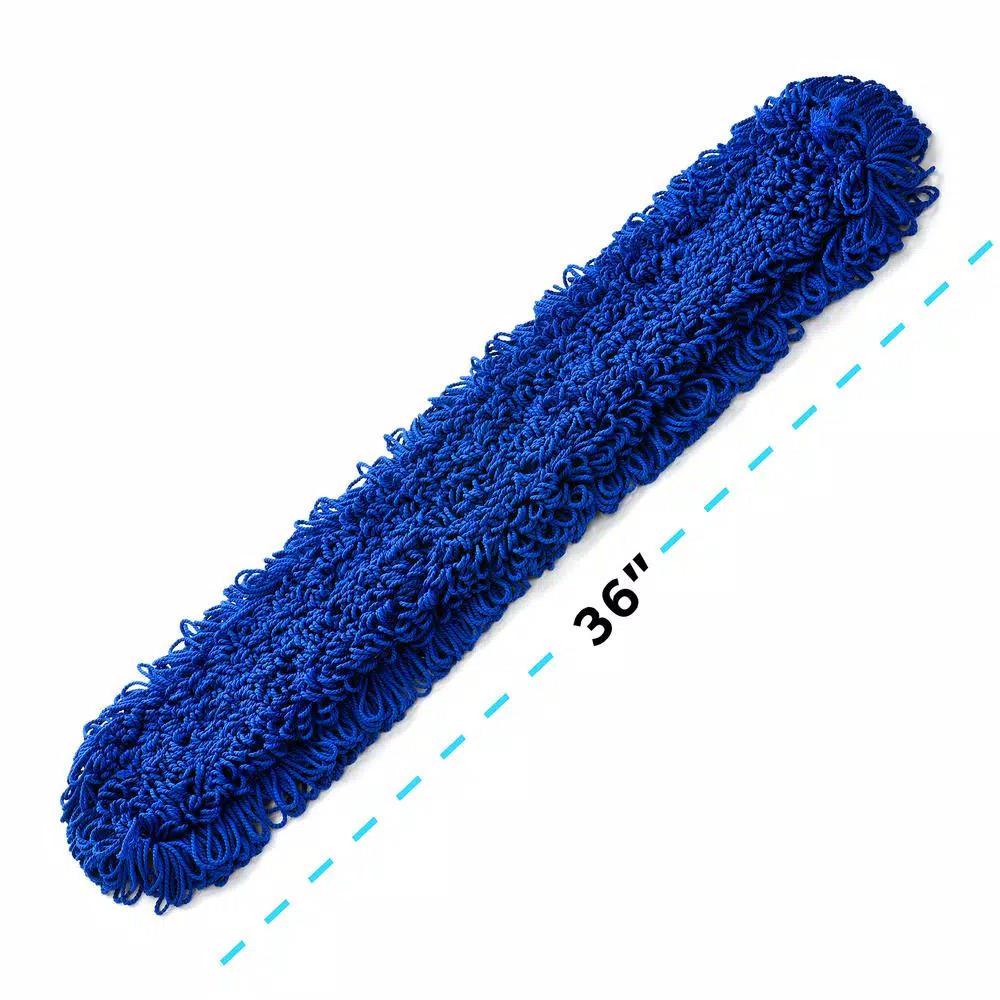 Alpine Industries 36 in. Microfiber Wet/Dry Dust Mop Set with 60 in. Telescopic Handle