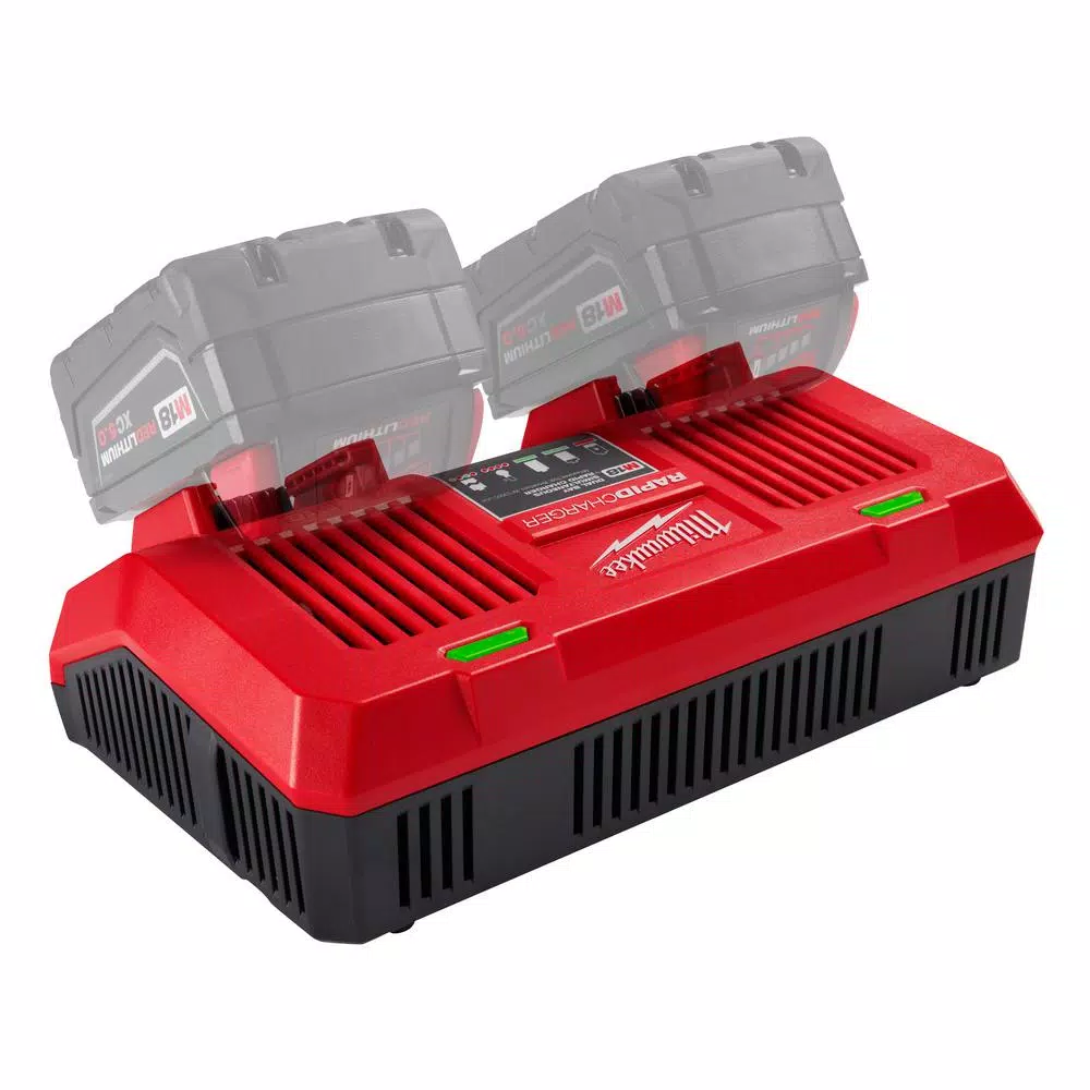 Milwaukee M18 18V Lithium-Ion Dual Bay Rapid Battery Charger