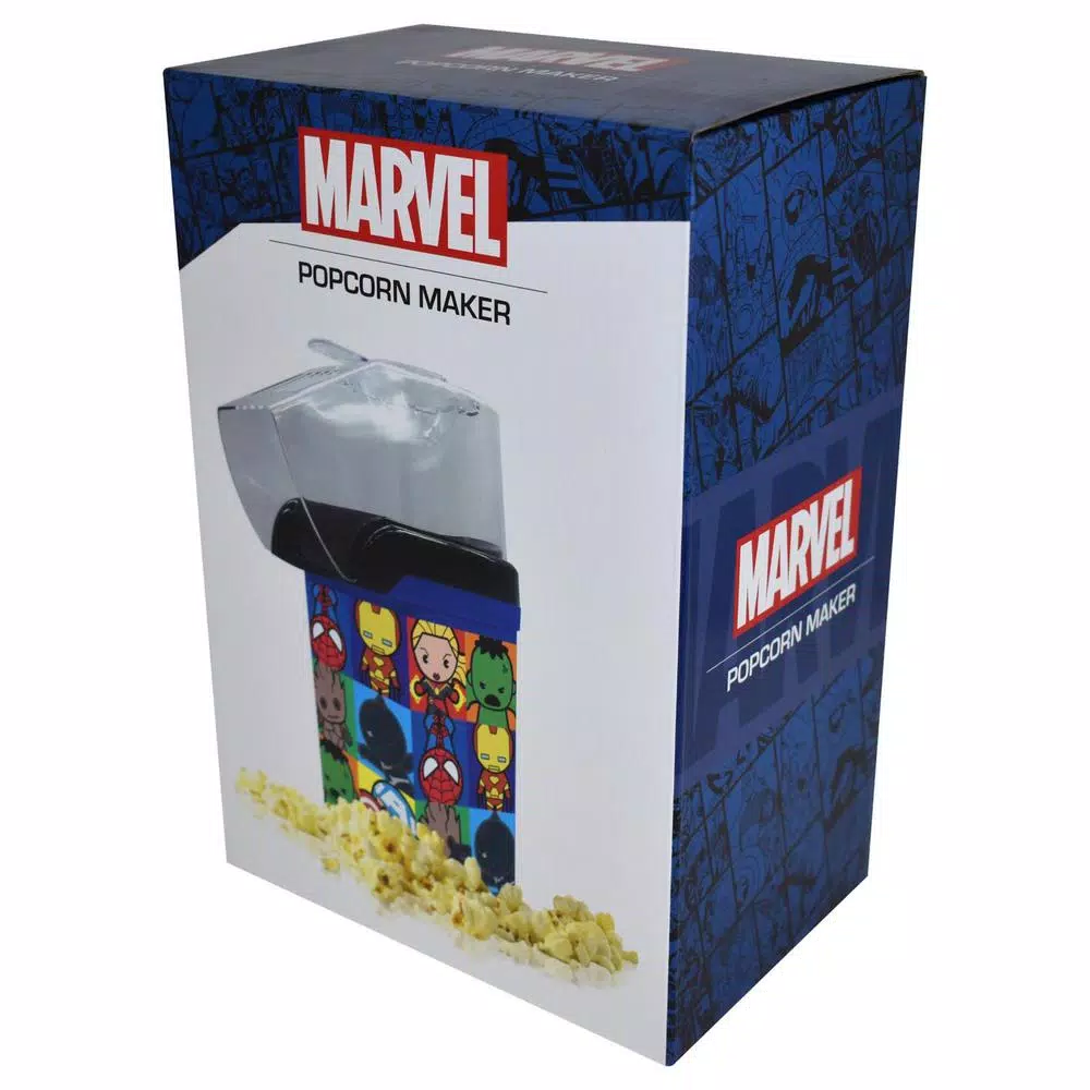 Uncanny Brands Marvel Kawaii Hot Air Popcorn Maker - Officially Licensed Superhero Popcorn Popper