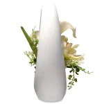 National Tree Company Artificial White Calla Lily and Orchid Floral Arrangement in White Ceramic Vase thumbnail 3