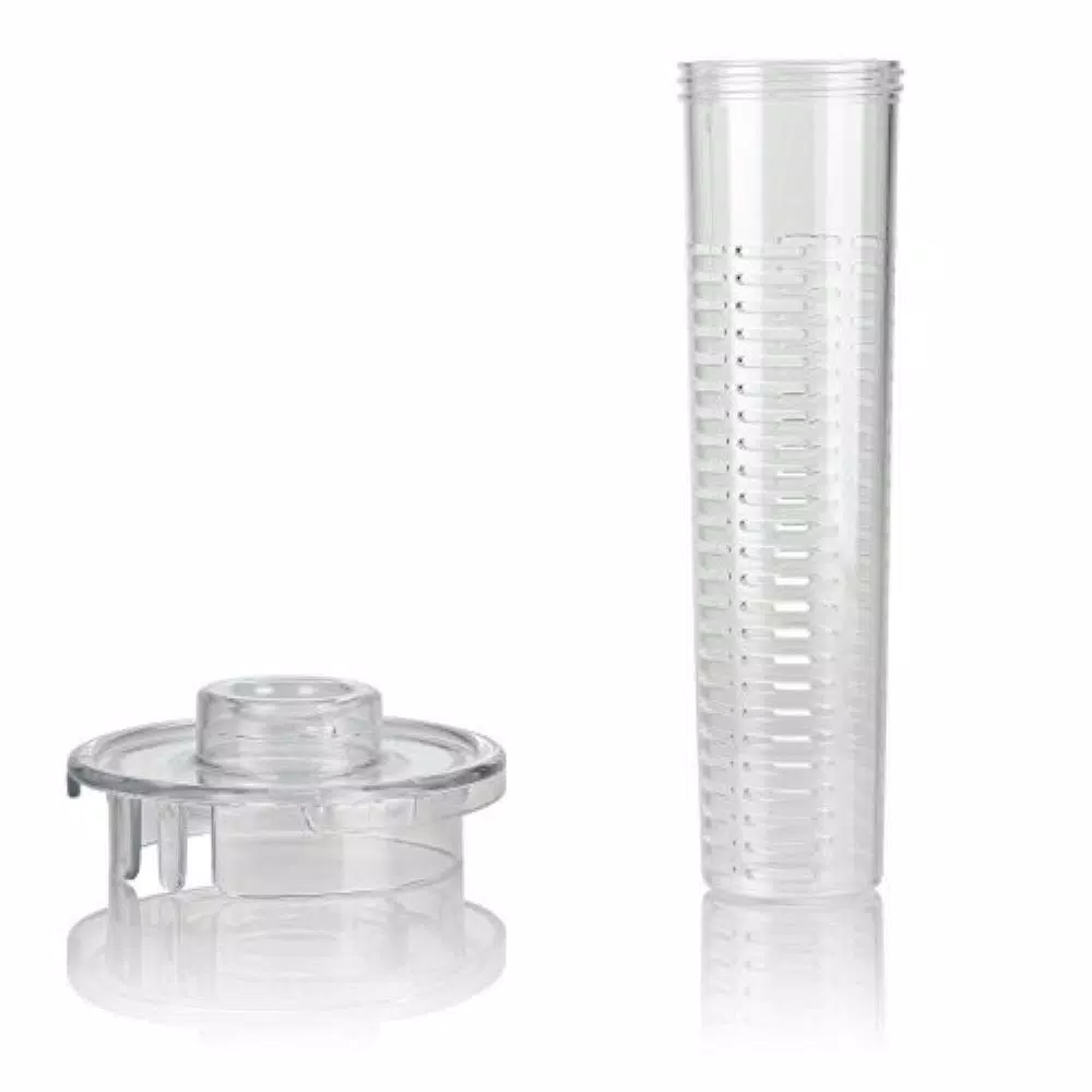 Oventes 84 fl. oz. Fruit Infuser Pitcher with Removable Fruit and Ice Rods, Non-Slip Handle