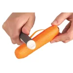 BergHOFF Neo 7 in. Stainless Steel Vertical Peeler with Non-Slip TPR Handle thumbnail 3