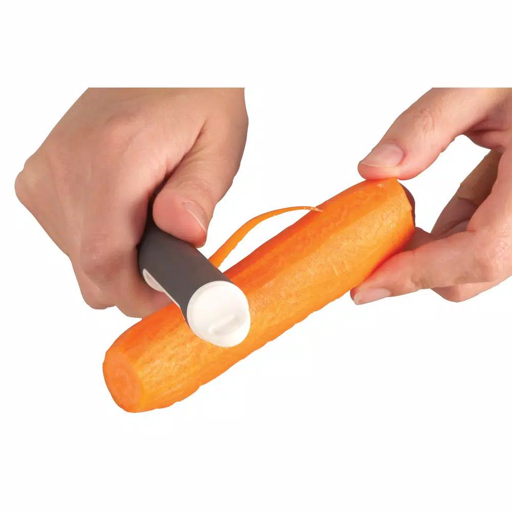 BergHOFF Neo 7 in. Stainless Steel Vertical Peeler with Non-Slip TPR Handle