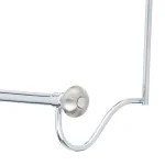 interDesign York Metal 3-Bar Over Shower Door Towel Rack, Split Finish thumbnail 4