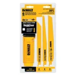 DEWALT Bi-Metal Reciprocating Saw Blade Set with Telescoping Case, 6-Piece Multi-Purpose thumbnail 3