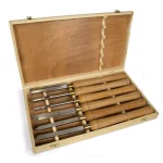 WEN 6-Piece Artisan Chisel Set with 6 in. High-Speed Steel Blades and 10 in. England Beech Wood Handles thumbnail 1