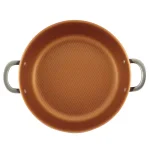 Ayesha Curry Ayesha Home Collection 7.5 Qt. Aluminum Nonstick Stock Pot with Glass Lid, Brown Sugar thumbnail 2