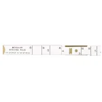 Bon Tool 6 ft. Modular Brick Spacing Wood Ruler, Model 646LN thumbnail 2