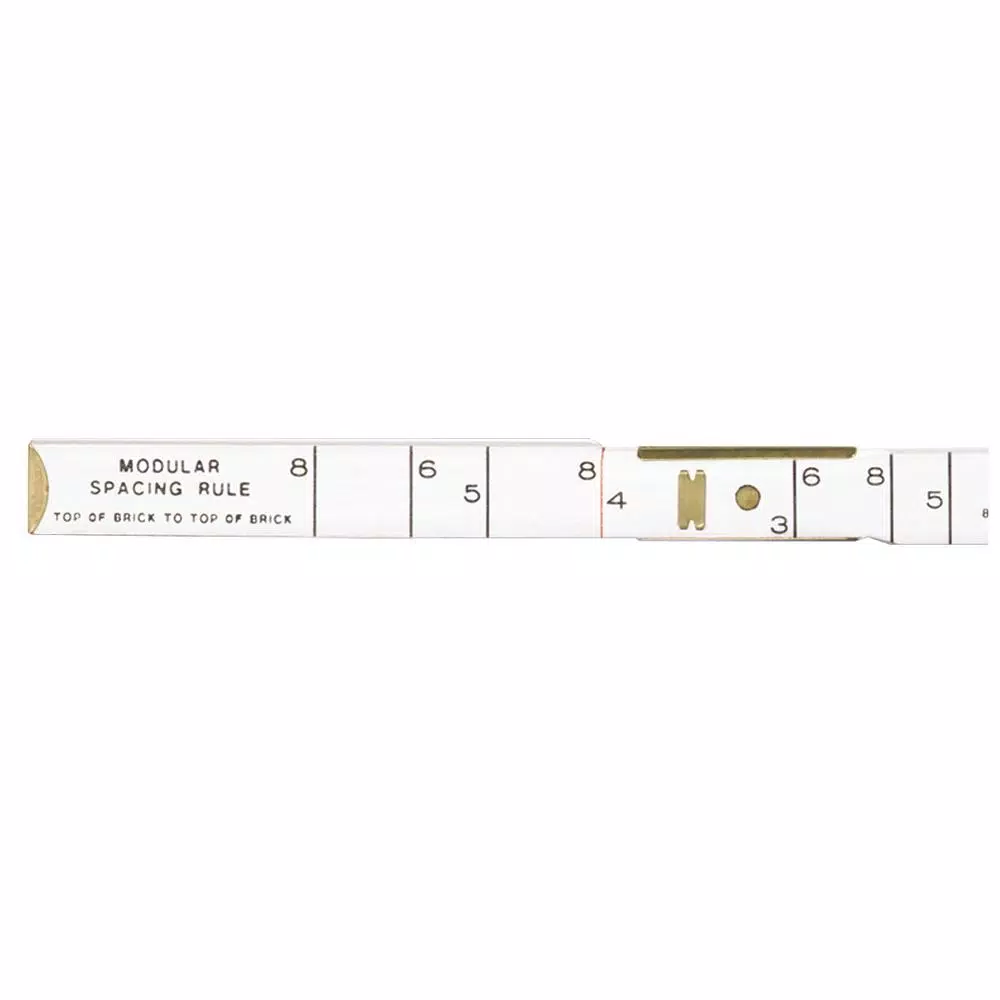 Bon Tool 6 ft. Modular Brick Spacing Wood Ruler, Model 646LN