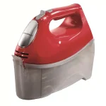 Hamilton Beach Ensemble 6-Speed Hand Mixer with Snap-On Storage Case, Red thumbnail 1