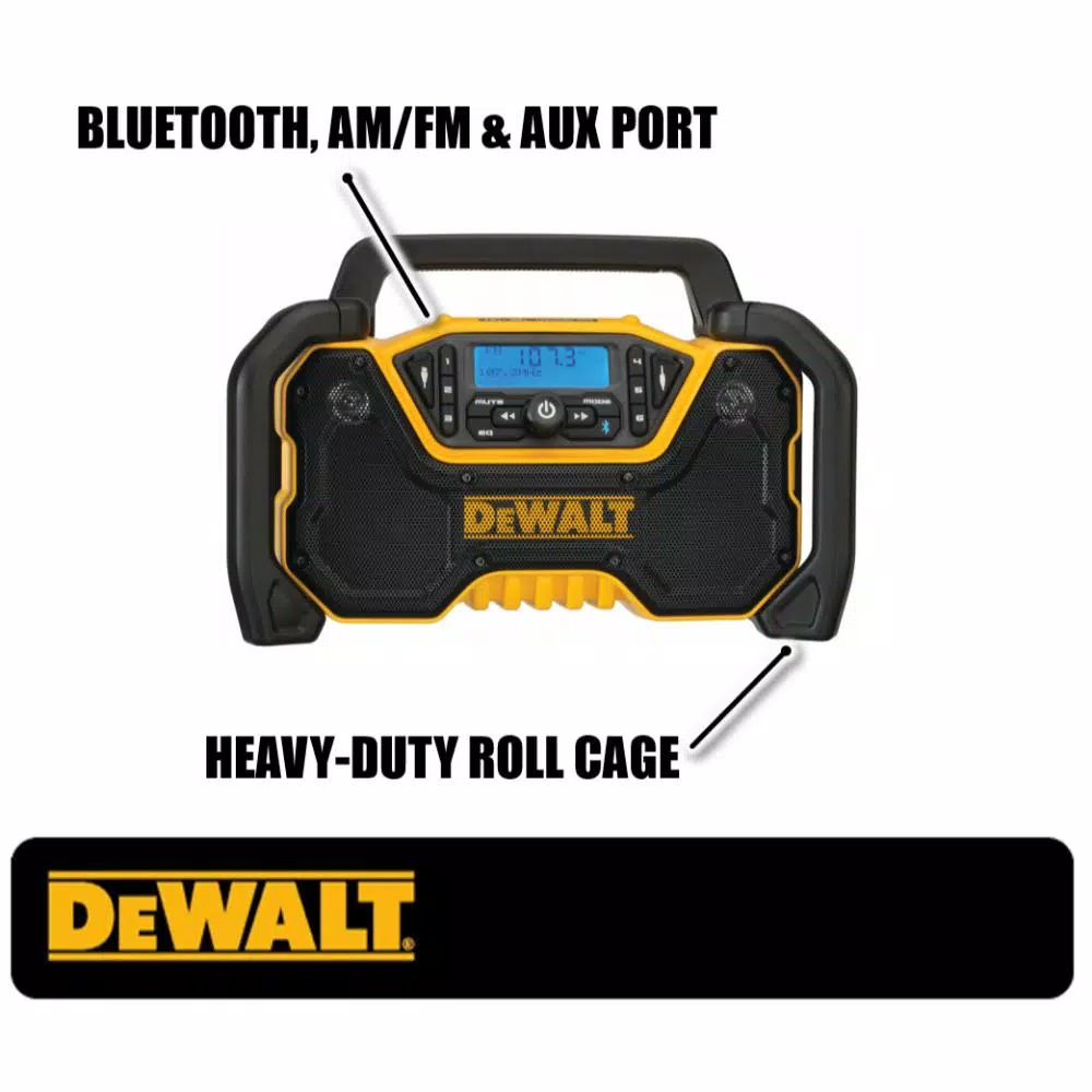 DEWALT DCR028B 20V MAX Compact Bluetooth Jobsite Radio (Tool Only)