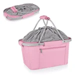 Picnic Time Metro Basket 9 Qt. Pink Collapsible Insulated Picnic Basket & Soft-Side Cooler thumbnail 3