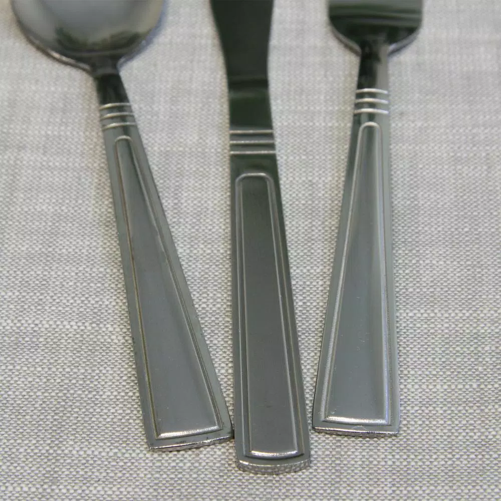Gibson Home Astonshire 45-Piece Stainless Steel Flatware Set, Service for 8