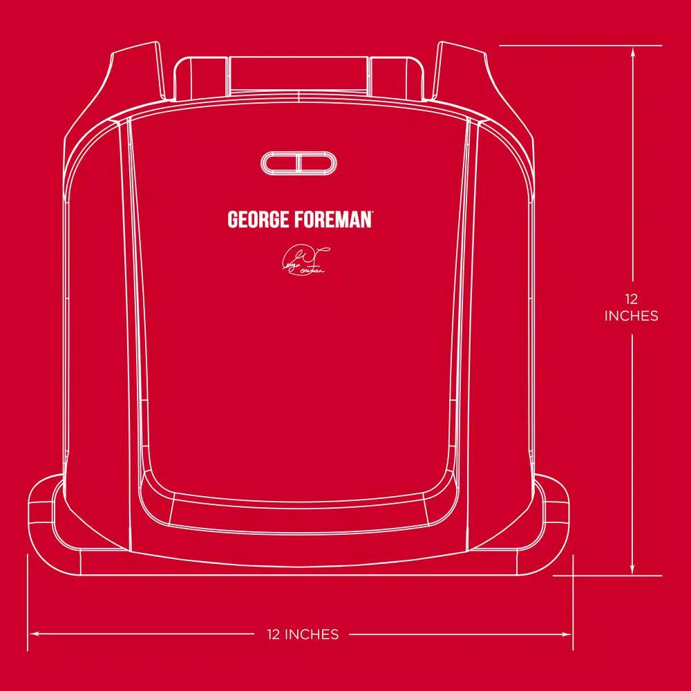 George Foreman 60 sq. in. Platinum Removable Plate Grill and Panini Press
