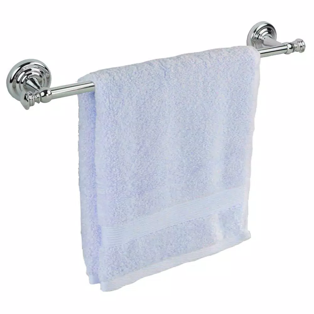 Unbranded Chrome 1-Bar Towel Rack, 20-Inch Wall-Mounted Steel Towel Bar