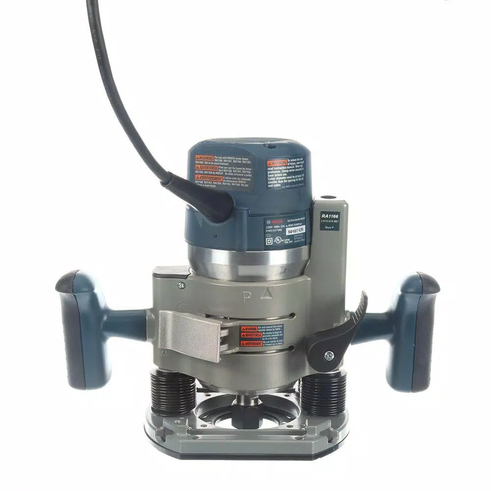 Bosch 12 Amp 2-1/4 in. Variable Speed Plunge and Fixed Base Router Kit with Hard Case