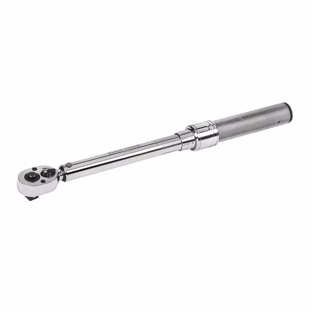 Klein Tools 3/8 in. Torque Wrench with Square-Drive Ratchet Head, 30-250 in. lb.