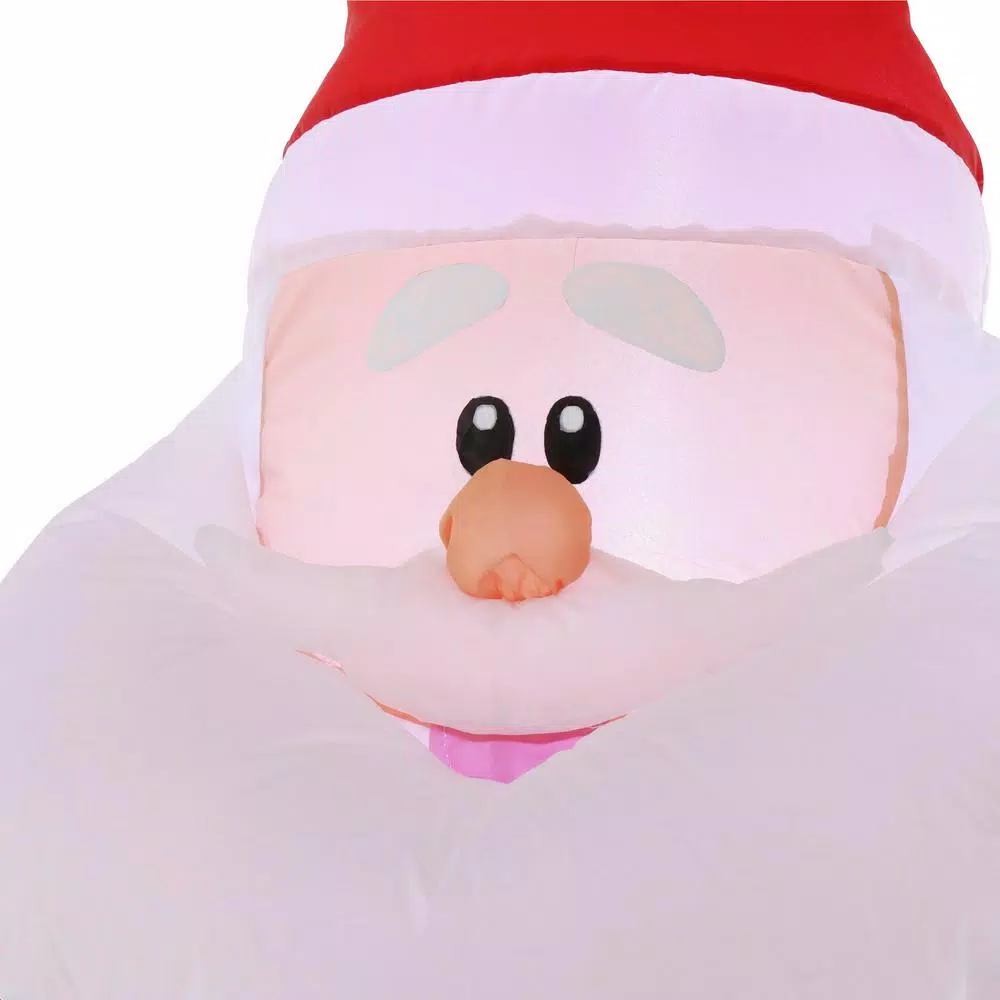 Home Accents Holiday 3.5 ft. Pre-Lit Airblown Inflatable Santa Holiday Decor