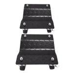 Pentagon Tool Premium Steel Car Tire Dolly 2-Pack, 1500 lb Capacity per Skate thumbnail 2