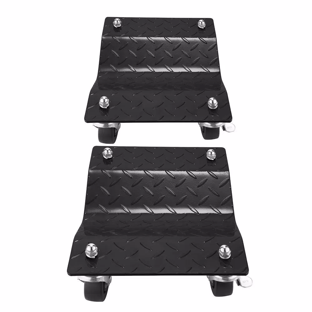 Pentagon Tool Premium Steel Car Tire Dolly 2-Pack, 1500 lb Capacity per Skate