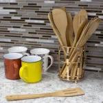 Home Basics Lyon Rose Gold Steel Cutlery Holder with Mesh Bottom and Non-Skid Feet thumbnail 5