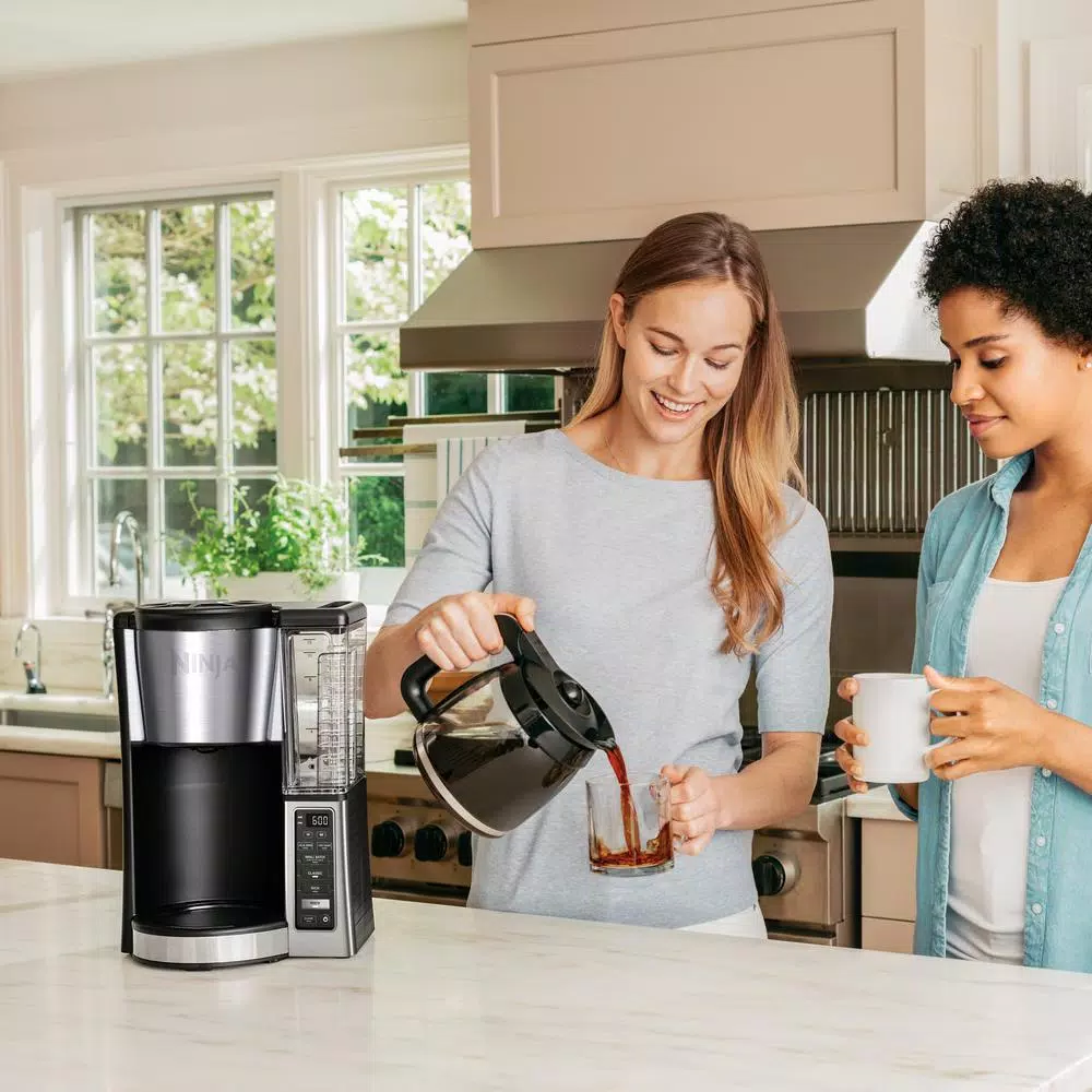 Ninja 12-Cup Programmable Drip Coffee Maker, Black Stainless Steel