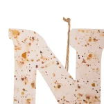 Glitzhome 36 in. Rusty Metal Noel Yard Stake and Wall Decor, Holiday Garden Ornament thumbnail 4