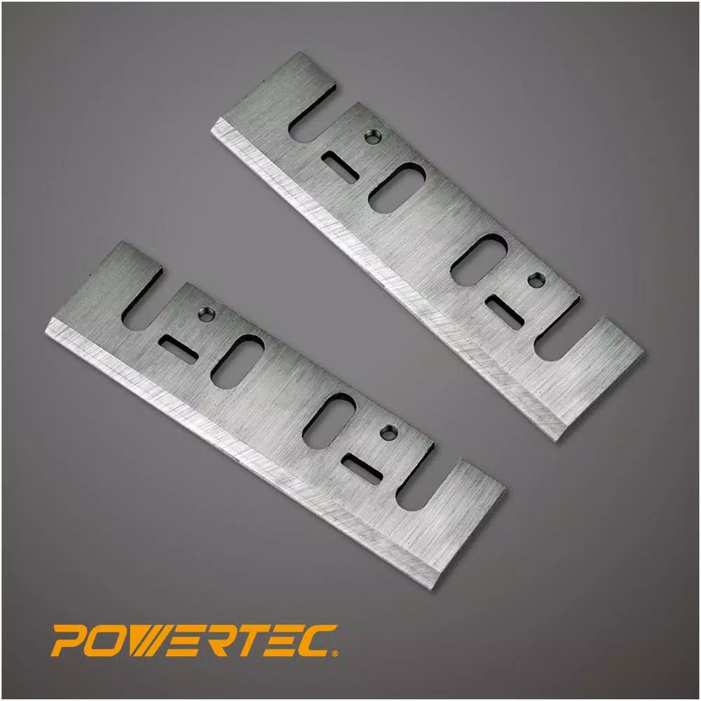 POWERTEC 4-3/8 in. HSS Planer Blades for Makita 1912B & 1805B (Set of 2)