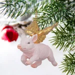 Design Toscano Hog Heaven Flying Pig Angel Holiday Ornament thumbnail 6