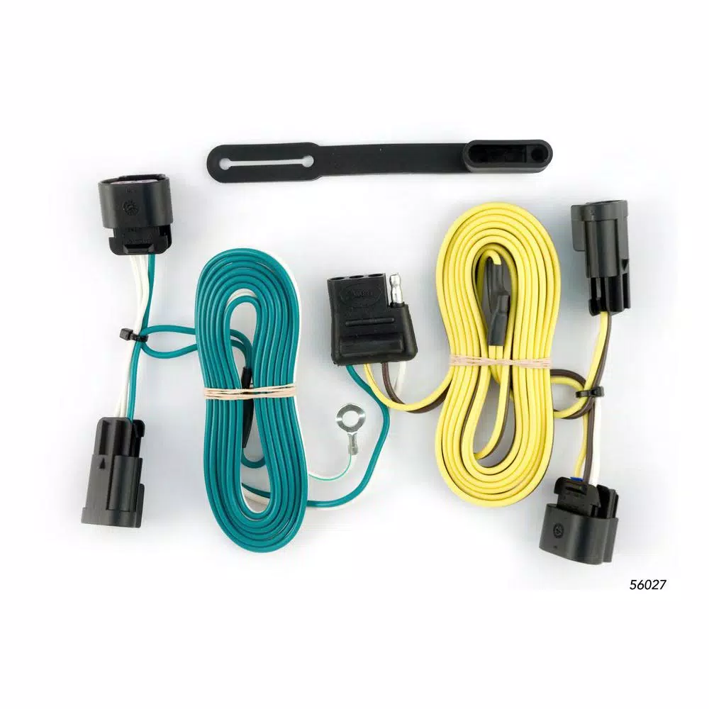 CURT Custom Vehicle-Trailer Wiring Harness, 4-Way Flat for Buick Enclave, Chevrolet Malibu & Traverse
