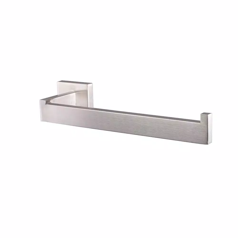 Lexora Bagno Lucido Stainless Steel Toilet Paper Holder, Satin Nickel