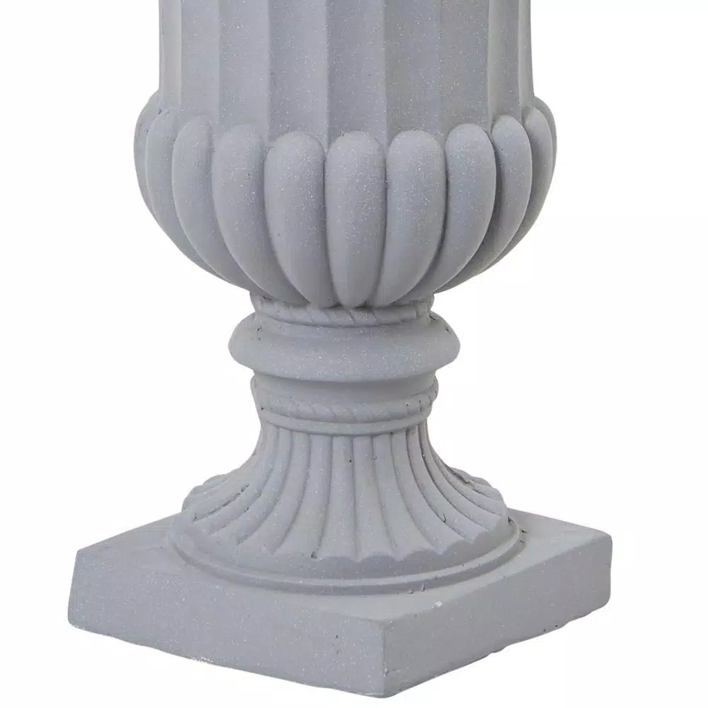 Nearly Natural 2.5 ft. Boxwood Topiary with Gray Urn - Indoor/Outdoor Artificial Floor Plant