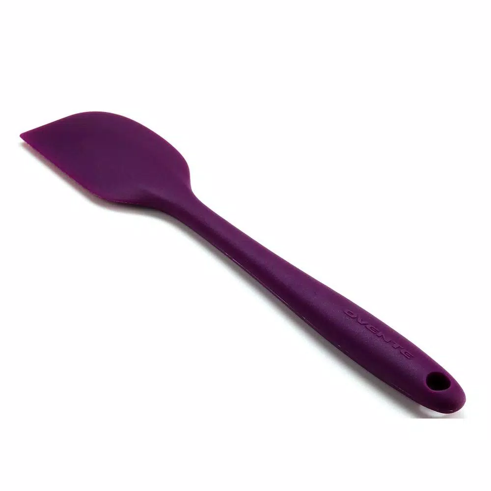 Ovente Premium Silicone Spatula with Stainless Steel Core, Heat-Resistant 500°F, Purple